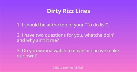 freaky rizz up|dirty rizz pick up lines.